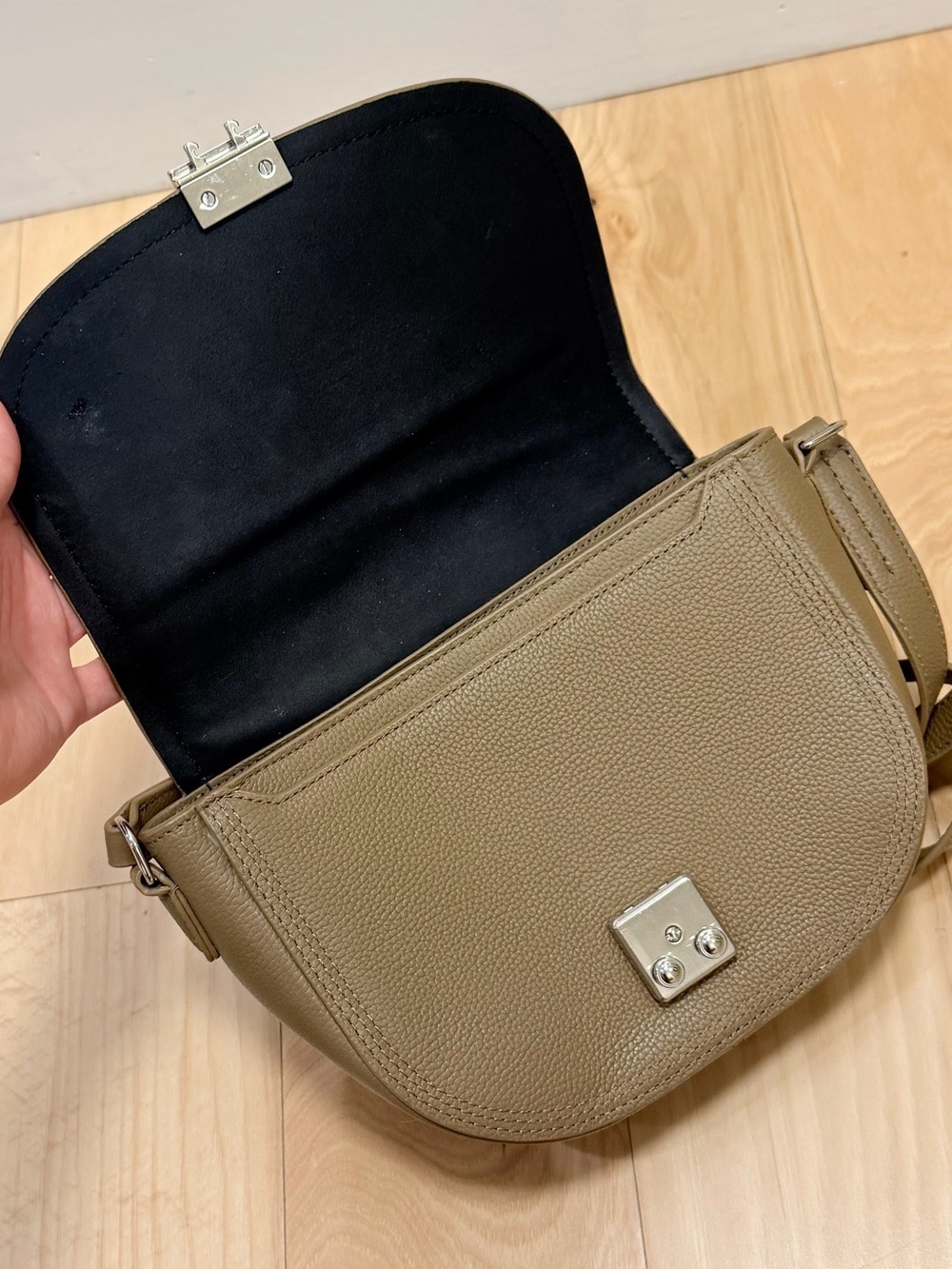 3.1 Phillip Lim Pashli Leather Saddle Crossbody Bag - Picture 6 of 11